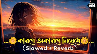 Karone Okarone । কারণে অকারণে । Slowed  Reverb I Bangla Sad Song I [upl. by Sadowski]