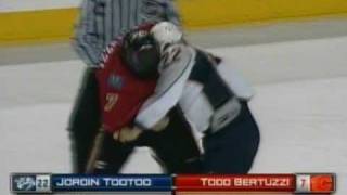 Jordin Tootoo vs Todd Bertuzzi Jan 30 2009 [upl. by Anah744]