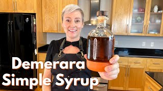 How to make Demerara Simple Syrup [upl. by Ahsienel952]