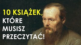 10 książek które inteligentny człowiek musi przeczytać  Dostojewski Orwell Vonnegut [upl. by Odnamra767]