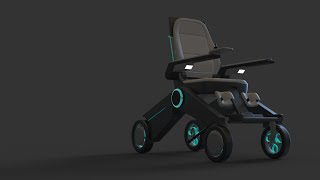 PHLEGON  Wheelchair for Paraplegic Users  Design Concept [upl. by Matthias298]