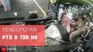 PENCOPOTAN MESIN PTO PADA DUTRO 130 HD PTO [upl. by Silsby]