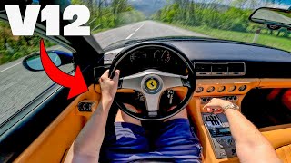 Questo SOUND è ILLEGALE 🔥  Ferrari V12 con SCARICO DRITTO Pov Test [upl. by Atteuqahs]