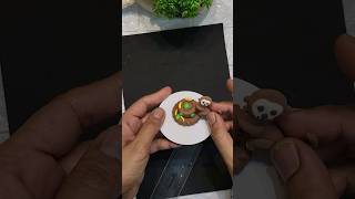 🐒 🍌 🍌 🍌 Cake explore clay clayart youtubeshorts [upl. by Nylarak]