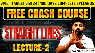 Straight Lines Lec  2  Inclination Slope Equation of a Line  IIT JEE Preparation by Sandeep Sir [upl. by Aniale944]