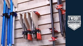 French Cleat Tool Storage and Clamp Racks for a Small Shop  Woodworking  How To Build [upl. by Annekahs]