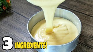 Only 3 Ingredients Super Soft Cake Recipe Easy and Tasty No Butter Oil Baking Powder and Soda [upl. by Eaner351]