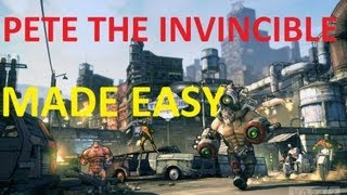 quotBorderlands 2quot How to beat Pyro quotPete the invinciblequot easy glitch UVHM [upl. by Klemm686]