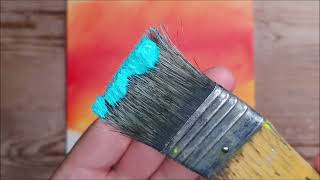 KING ART THE SUNSET WATERFALL N 373 PAINTING TUTORIAL [upl. by Honebein250]