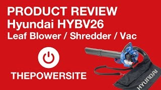 In Use amp Review of Hyundai HYBV26 Leaf Blower [upl. by Bethesda]