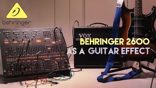 Behringer 2600 as a guitar effect [upl. by Nylidam]