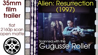 Alien Resurrection 1997 35mm film trailer A flat open matte 2160p [upl. by Kumagai]