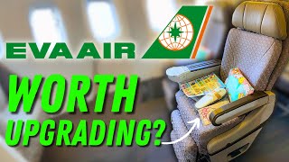 EVA Air PREMIUM ECONOMY Is It WORTH the Upgrade [upl. by Airolg]