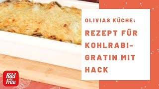 Super leichtes KohlrabiGratin mit Hack  BILD der FRAU [upl. by Marvella221]