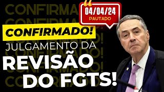 DIA 040424 CONFIRMADO JULGAMENTO A CORREÇÃO DO FGTS ADI 5090 STF fgts [upl. by Ennaj]