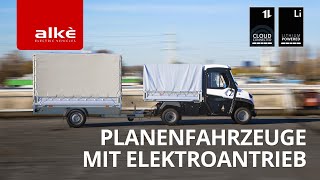 Planenfahrzeuge mit Elektroantrieb für Stadtlieferungen Logistik und vieles mehr Schau jetzt [upl. by Merna]