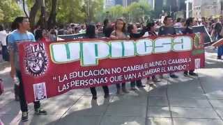 Marcha IPN 30 septiembre 2014 esq Insurgentes y Reforma [upl. by Eahsel716]