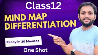 Differentiation  Class 12 Maths One Shot  Mind Map maths oneshot differentiation [upl. by Hadria15]