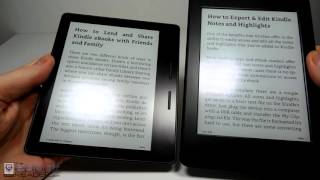 Kindle Oasis vs Kindle Paperwhite Comparison Review [upl. by Novrej998]