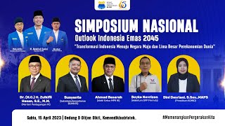 Simposium Nasional Outlook Indonesia Emas 2045  PB PMII Bidang Ekonomi Perdagangan [upl. by Gilford]