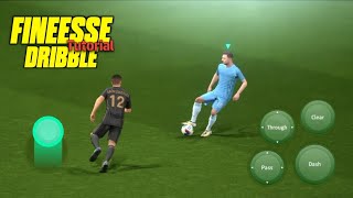 FINESSE Dribble Tutorial in eFootball 2025 Mobile  Classic amp Touch Flick Control [upl. by Dugan]