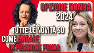 A CHI SPETTA VERAMENTE OPZIONE DONNA 2024  TUTTE LE NOVITÀ [upl. by Pagas]