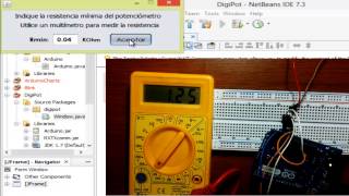 Potenciómetro digital con Arduino y Java [upl. by Candis]