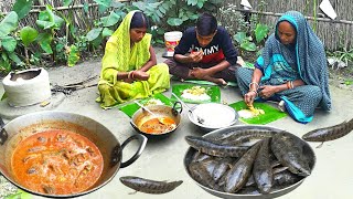 snakehead Murrel fish curry in village ।village fish fry recipe in bihargarai machali recipe । [upl. by Ecilef]