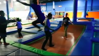 DROP KICKING KIDS AT THE TRAMPOLINE PARK [upl. by Raasch]