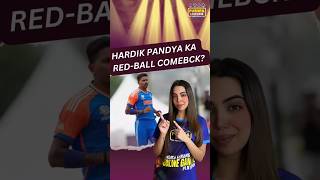 Hardik Pandya ka Red Ball Comeback 🏏 shorts hardikpandya ranjitrophy [upl. by Niatirb]