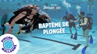 Baptême de plongée gratuit à Besançon Piscine Mallarmé [upl. by Phyllis280]