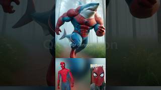 superheroes but muscular shark 😱🔥Marvel amp DCAll Characters marvel avengersshortsrobot [upl. by Teeter189]