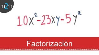 Factorización de un trinomio ax²bxc│ejercicio 1 [upl. by Lia502]