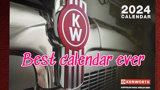 Kenworth Calendar 2024 is awesome kenworth kenworthtrucks truck [upl. by Nuawed717]