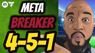 This 451 will BREAK ANY META Formation 🔥😱 EAFC 24 CUSTOM TACTICS AND INSTRUCTIONS [upl. by Acissev]