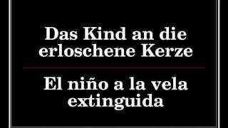 NietzscheChamisso  Das Kind an die erloschene Kerze El niño a la vela extinguida [upl. by Laurita99]