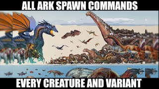 All ARK Creatures Commands  2023 Update  PCXboxPS [upl. by Rojas357]