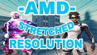 AMD How To Get STRETCHED RESOLUTION In Fortnite FPS BOOST [upl. by Trent]