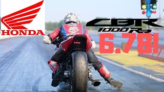 WORLD’S FASTEST STREET TIRE TURBO CBR 1000RR SHINES IN PRO STREET MOTORCYCLE DRAG RACING MAN CUP [upl. by Grati]