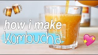 How I Make Kombucha  Simple Recipe [upl. by Dotti]