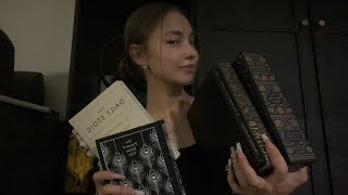 ASMR favourite books collection tapping tracing rambling [upl. by Gnem]