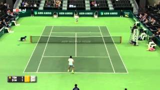 Rotterdam R1 Grigor Dimitrov vs Bernard Tomic Highlights [upl. by Ardried]