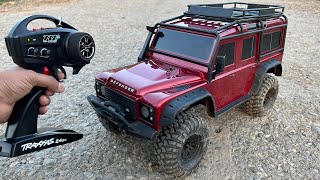 RC Land Rover Defender Car Unboxing amp Testing  Traxxas Trx4 Defender RC Car  Shamshad Maker 🔥🔥 [upl. by Eilhsa365]