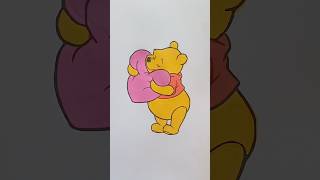 Coloring with pooh🍯arttherapy coloringasmr satisfying [upl. by Meneau]