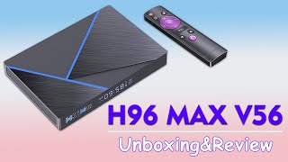 Review H96 MAX V56 RK3566 Android 12 TV Box Unboxing [upl. by Tymon925]