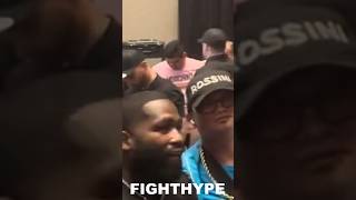 Adrien Broner amp Marcos Maidana EMBRACE amp SHOW LOVE during REUNION for Gervonta Davis vs Frank Martin [upl. by Tedd]