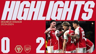 TROSSARD AND ODEGAARD SECURE ALL THREE POINTS 🤩  HIGHLIGHTS  Wolves vs Arsenal 02  PL [upl. by Flin]