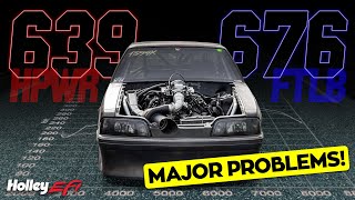 Dissapointing Day on the Dyno  Holley Terminator X  Turbo LS Foxbody [upl. by Jenn]