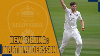 Martin Andersson signs for Derbyshire [upl. by Atirehgram461]