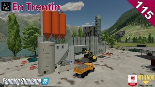 FARMING SIMULATOR 22 ⛰️ En Trentin 🌲 Impianto asfalto cemento e ghiaie nuova sede ep115 [upl. by Renner532]